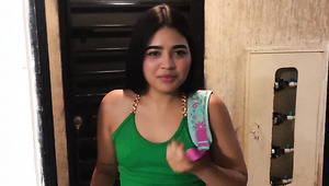Cute Latin Schoolgirl Moonlights As A Maid And Fucks With Her Boss For Money.