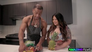 AMAZINGFILMS Big Booty Asian Babe Tokyo Leigh Gets Drilled By A BBC