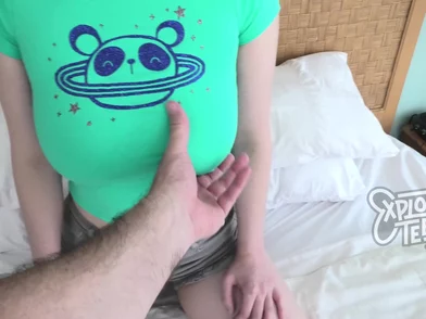Watch These FAT Tits Jiggle As She Sucks Cock