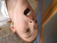 Teen In School Uniform Gets Assfucked And Creamed In The Kitchen