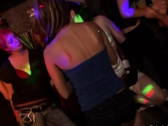 Yong Attractive Gals In Club Are Cheerful To Fuck