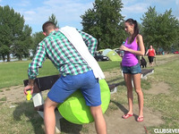 Wanton Girlie Eveline Group Fucked Doggy Position