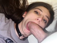 Brunette Amateur Sucks His Big Dick Before Riding It Pov
