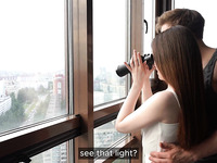 Gorgeous Amateur Russian Fucked In Front Of Big Windows